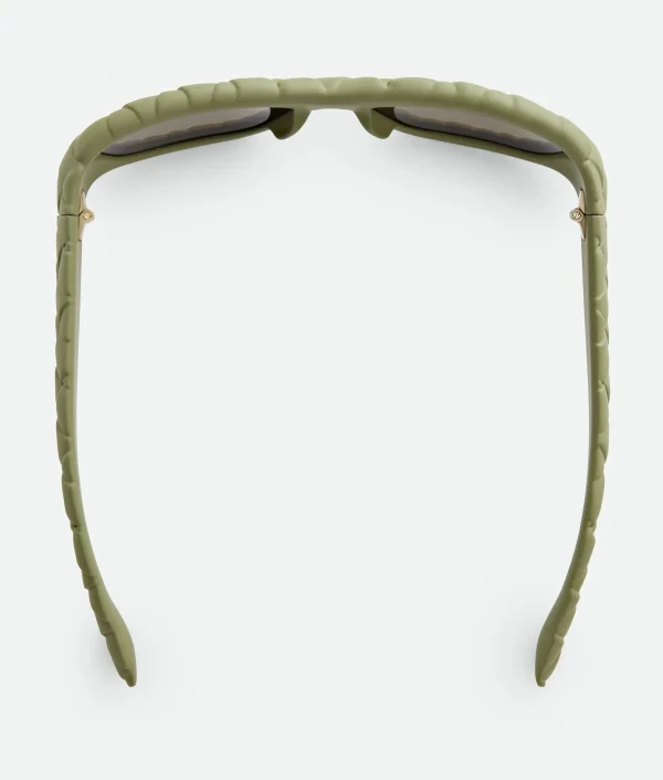 Bottega Veneta Intrecciato Rectangular Sunglasses>Women Sunglasses | Sunglasses