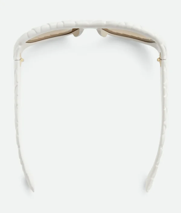 Bottega Veneta Intrecciato Rectangular Sunglasses> Sunglasses