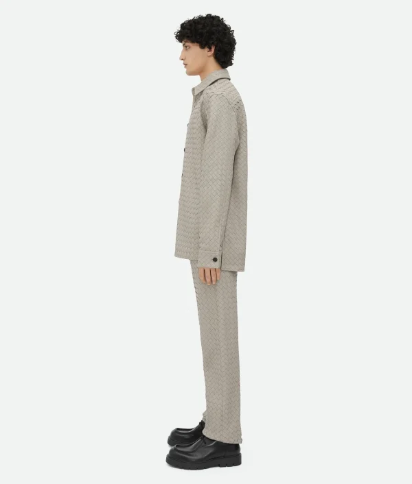 Bottega Veneta Intrecciato Relaxed Leather Shirt> Shirts | Leather