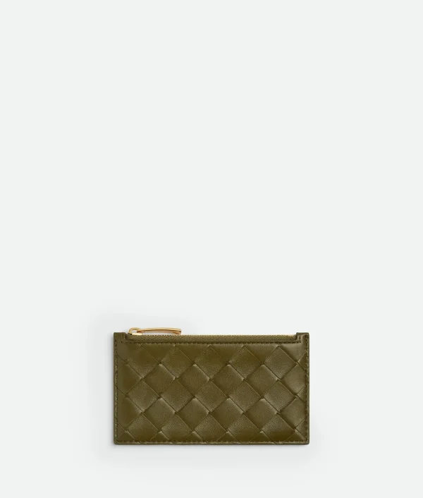 Bottega Veneta Intrecciato Slim Zipped Card Case>Women Card Cases