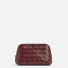 Bottega Veneta Intrecciato Small Half-Moon Beauty Pouch>Women Pouches And Travel Accessories