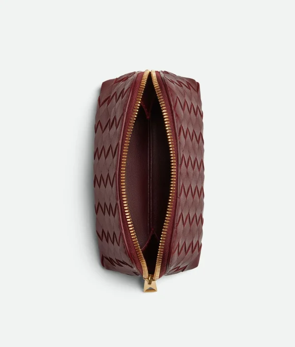 Bottega Veneta Intrecciato Small Half-Moon Beauty Pouch>Women Pouches And Travel Accessories