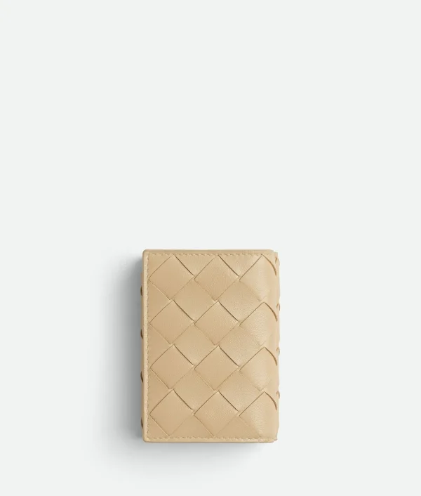 Bottega Veneta Intrecciato Tiny Tri-Fold Zip Wallet>Women Small Wallets