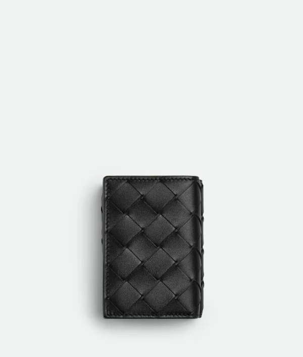 Bottega Veneta Intrecciato Tiny Tri-Fold Wallet> Small Wallets