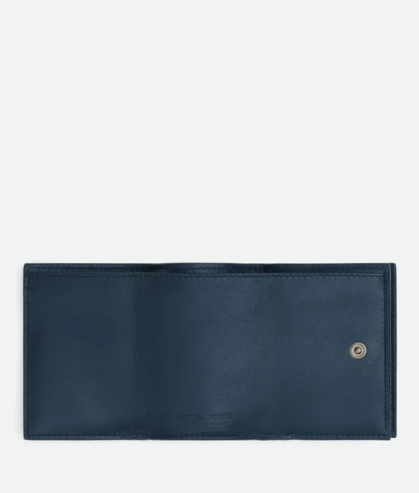 Bottega Veneta Intrecciato Tiny Tri-Fold Wallet> Small Wallets