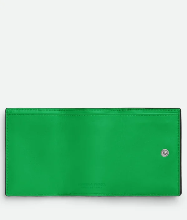 Bottega Veneta Intrecciato Tiny Tri-Fold Wallet> Small Wallets