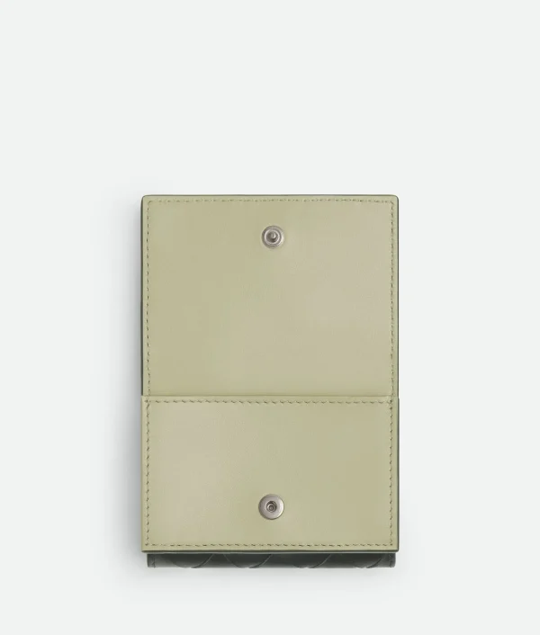 Bottega Veneta Intrecciato Tiny Tri-Fold Wallet> Small Wallets