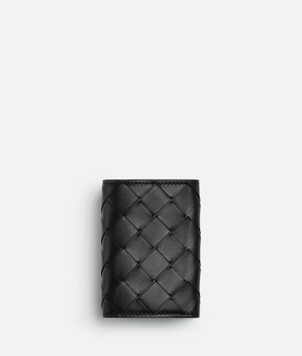 Bottega Veneta Intrecciato Tiny Tri-Fold Wallet> Small Wallets