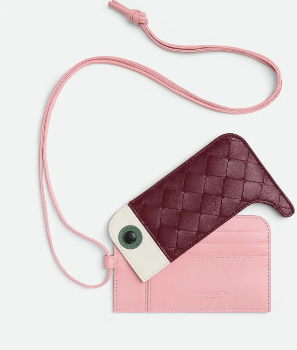 Bottega Veneta Intrecciato Toucan Card Holder On Strap>Women Card Cases