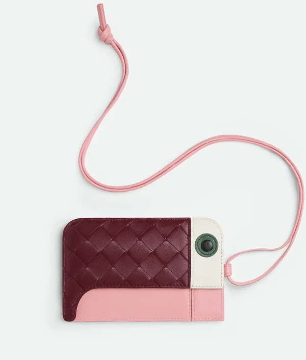 Bottega Veneta Intrecciato Toucan Card Holder On Strap>Women Card Cases