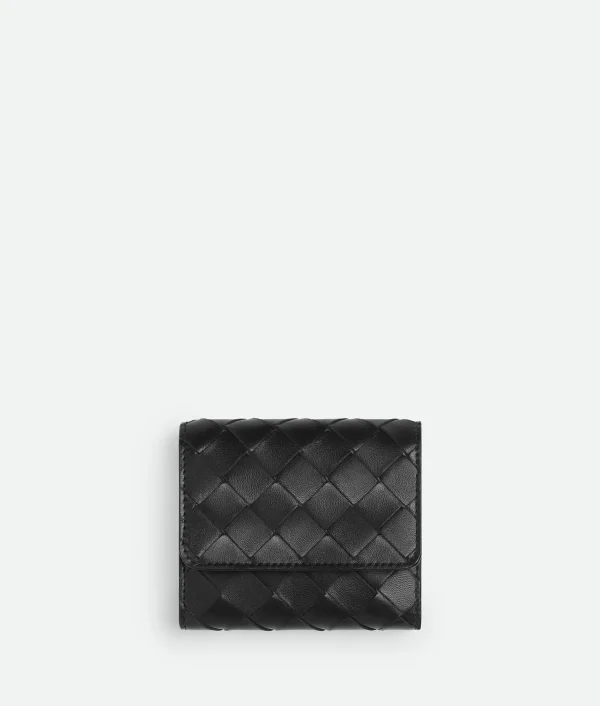 Bottega Veneta Intrecciato Tri-Fold Wallet>Women Small Wallets