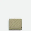 Bottega Veneta Intrecciato Tri-Fold Wallet With Origami Coin Purse>Women Small Wallets