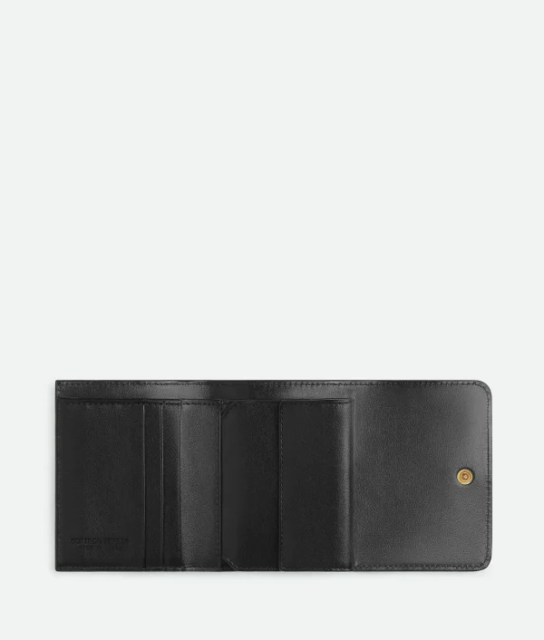 Bottega Veneta Intrecciato Tri-Fold Wallet>Women Small Wallets