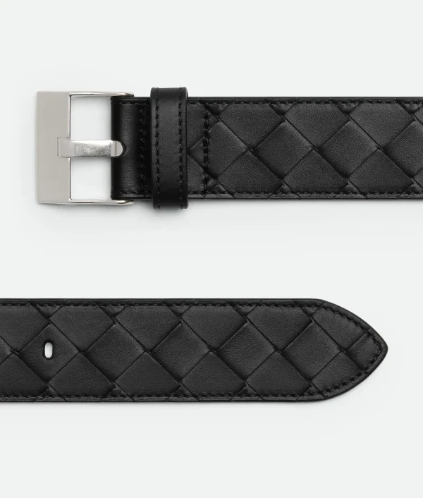Bottega Veneta Intrecciato Watch Belt> Belts