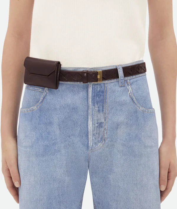 Bottega Veneta Intrecciato Watch Pocket Belt>Women Belts