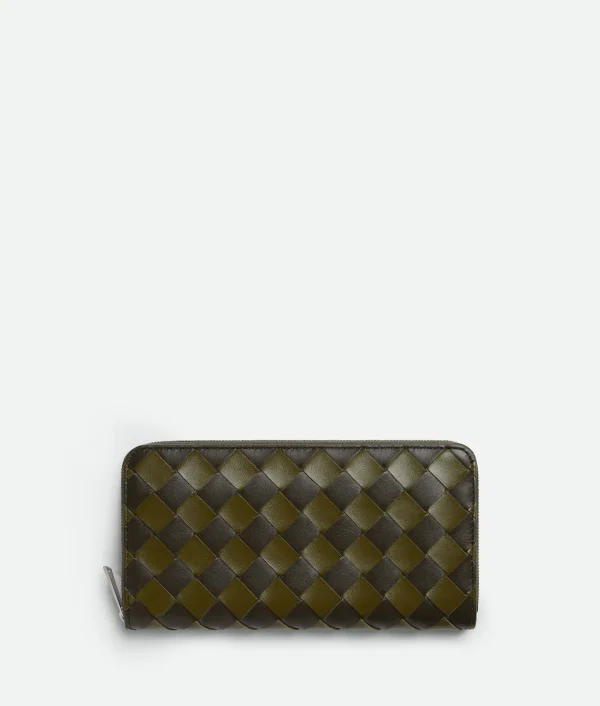 Bottega Veneta Intrecciato Zip Around Wallet> Long Wallets