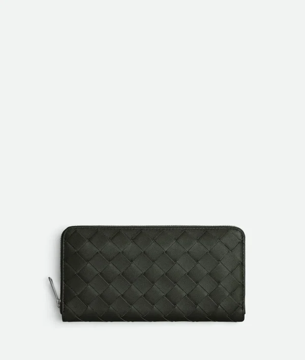 Bottega Veneta Intrecciato Zip Around Wallet> Long Wallets