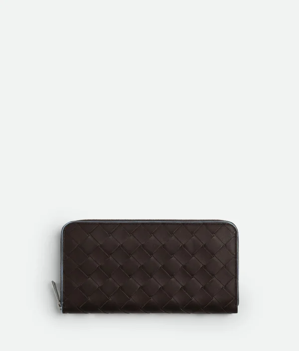 Bottega Veneta Intrecciato Zip Around Wallet> Long Wallets