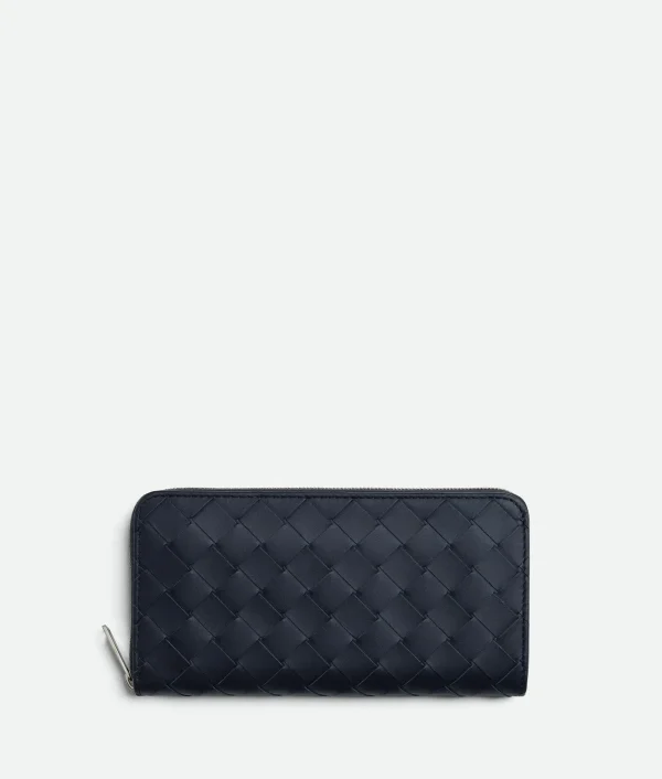 Bottega Veneta Intrecciato Zip Around Wallet> Long Wallets