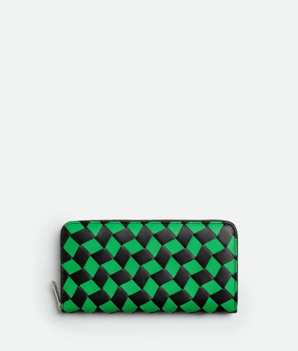 Bottega Veneta Intrecciato Zip Around Wallet> Long Wallets