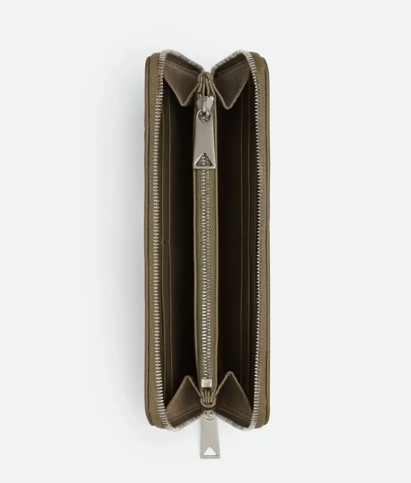 Bottega Veneta Intrecciato Zip Around Wallet> Long Wallets