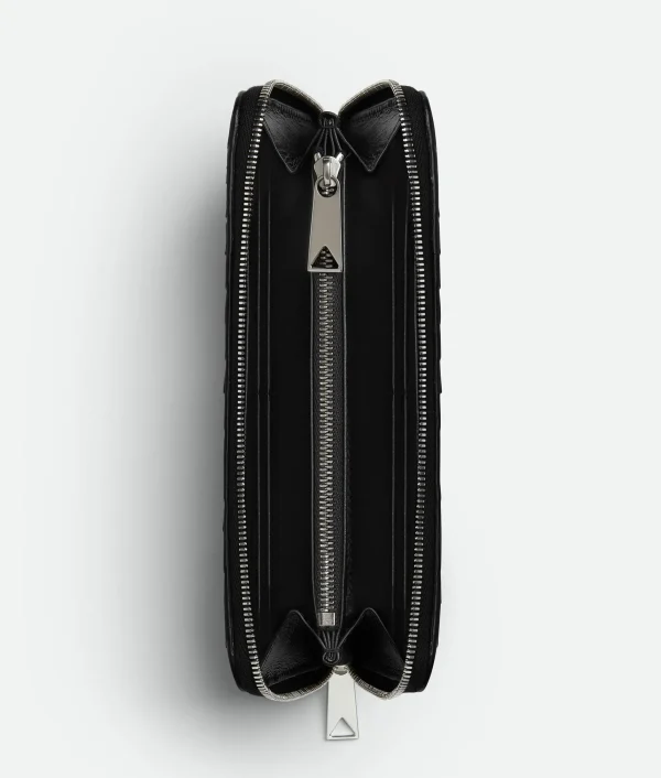 Bottega Veneta Intrecciato Zip Around Wallet> Long Wallets