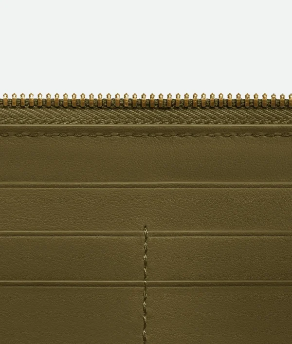 Bottega Veneta Intrecciato Zip Around Wallet>Women Long Wallets
