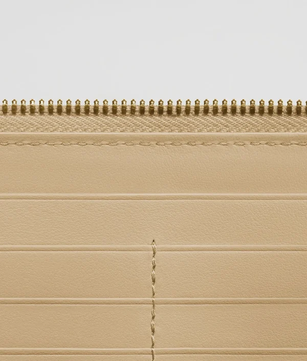 Bottega Veneta Intrecciato Zip Around Wallet>Women Long Wallets