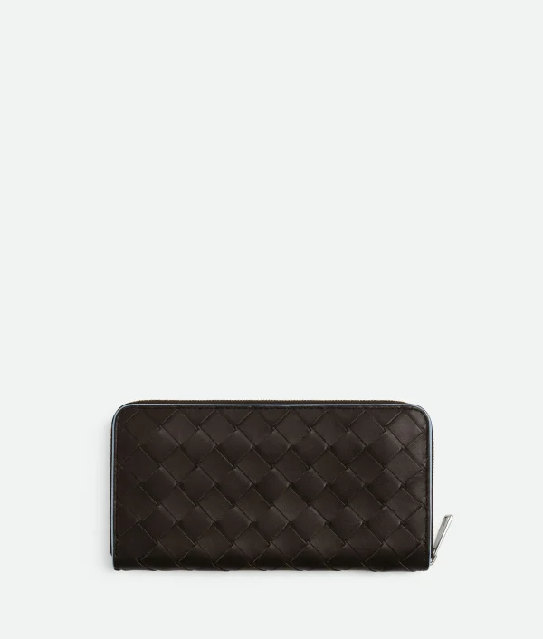 Bottega Veneta Intrecciato Zip Around Wallet> Long Wallets