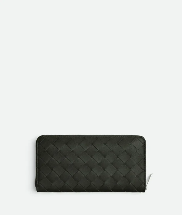 Bottega Veneta Intrecciato Zip Around Wallet> Long Wallets