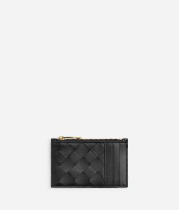 Bottega Veneta Intrecciato Zipped Card Case>Women Card Cases