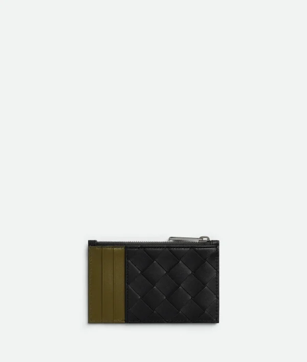 Bottega Veneta Intrecciato Zippered Card Case> Card Cases