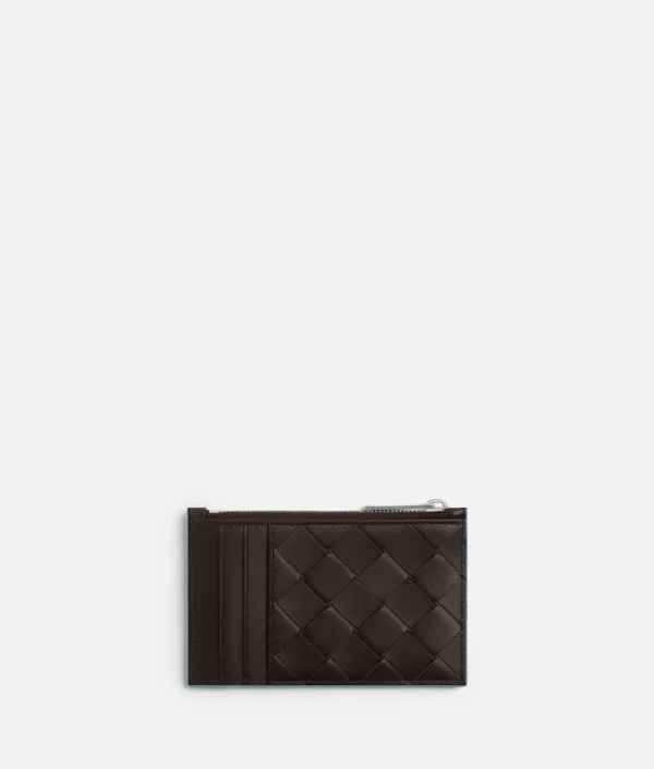 Bottega Veneta Intrecciato Zippered Card Case> Card Cases