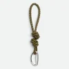 Bottega Veneta Intreccio Key Ring With Drop Hook> Key Rings