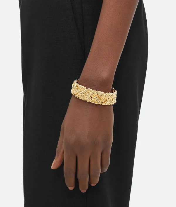 Bottega Veneta Intreccio Large Cuff Bracelet>Women Bracelets