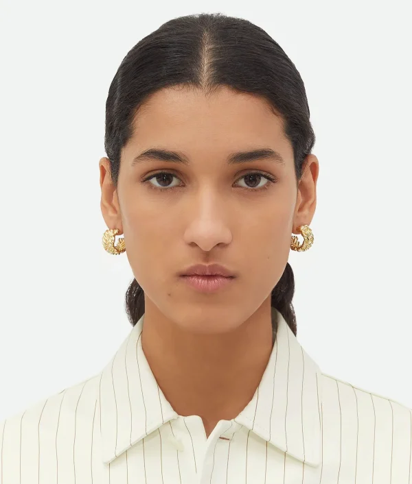Bottega Veneta Intreccio Large Earrings>Women Earrings