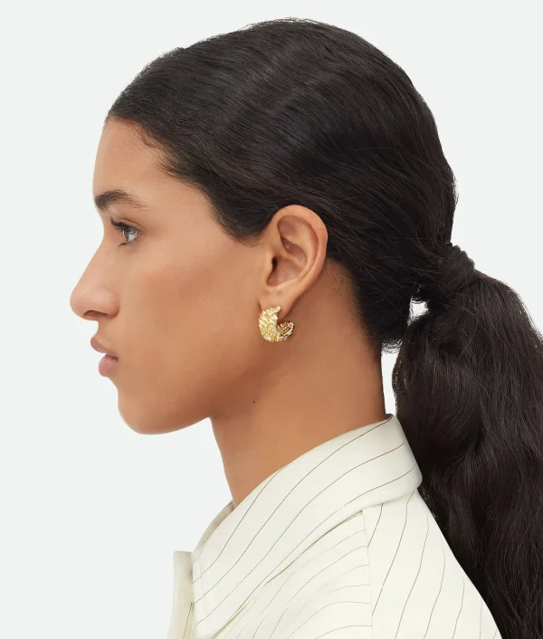 Bottega Veneta Intreccio Large Earrings>Women Earrings