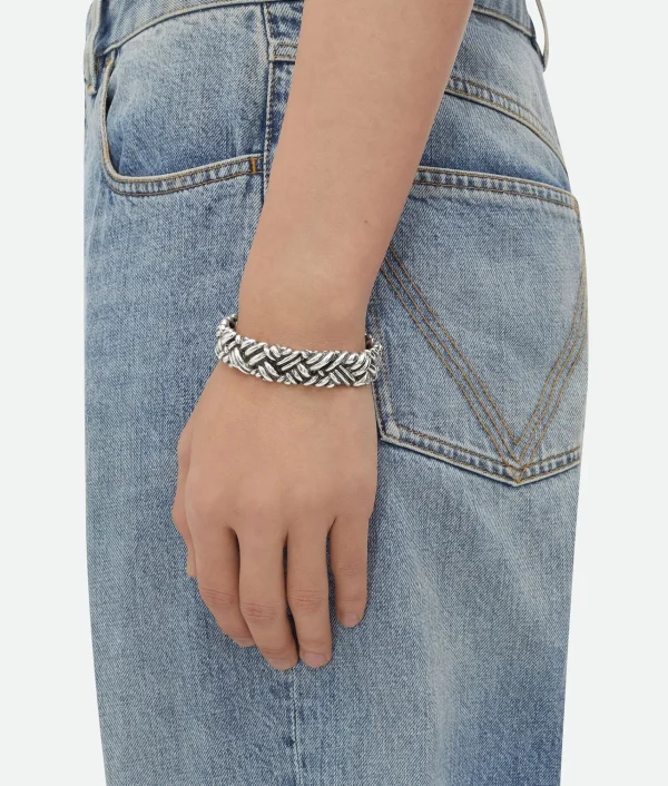 Bottega Veneta Intreccio Medium Cuff Bracelet> Bracelets