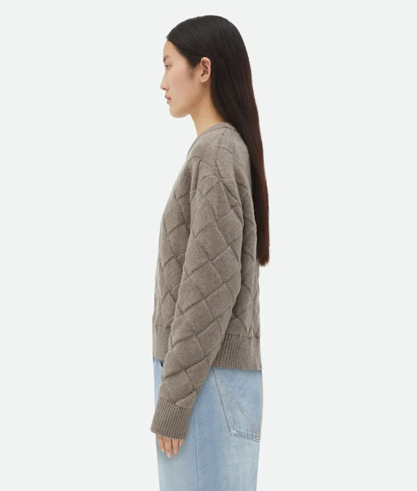 Bottega Veneta Intreccio Wool Sweater>Women Knitwear