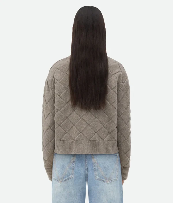 Bottega Veneta Intreccio Wool Sweater>Women Knitwear
