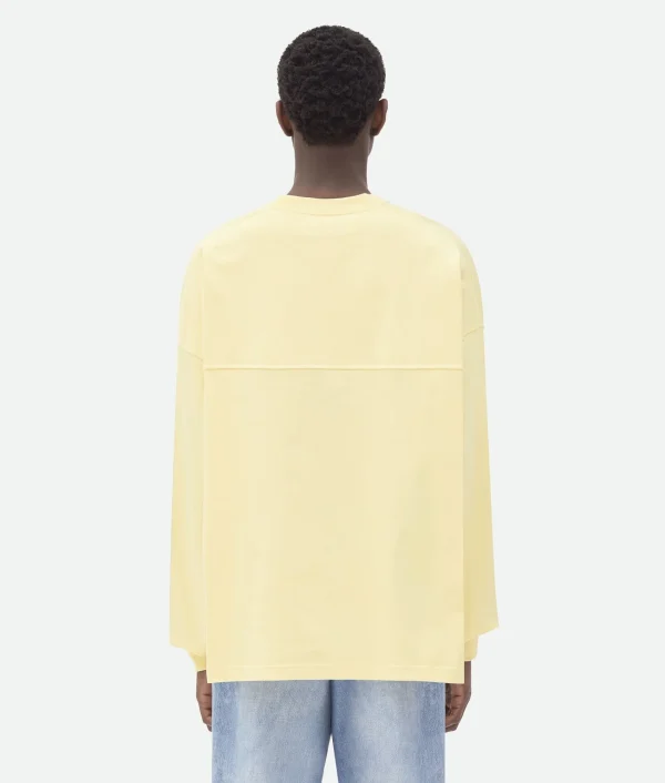 Bottega Veneta Jersey Oversized Long Sleeve T-Shirt> T-Shirts