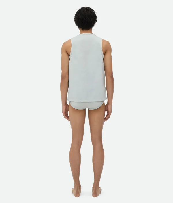 Bottega Veneta Jersey Rib Leather Boxer> Leather