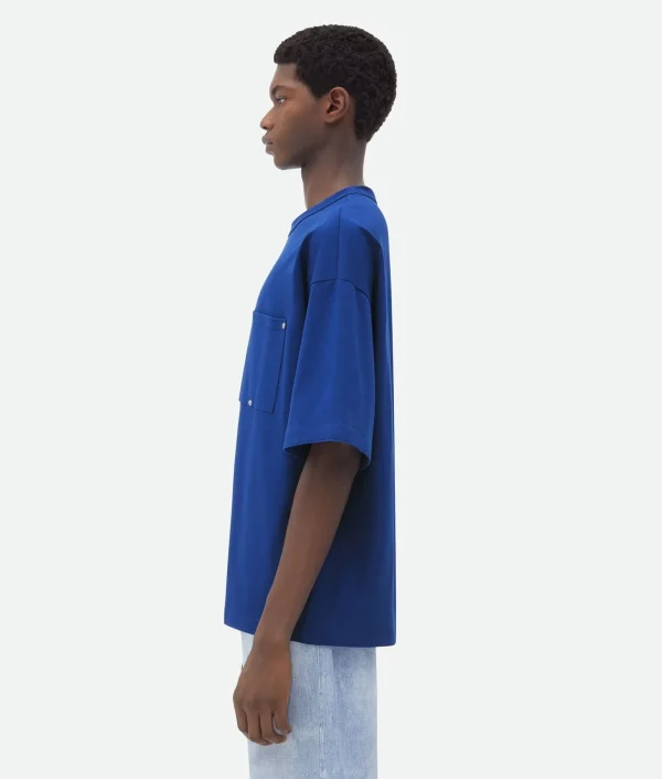 Bottega Veneta Jersey T-Shirt With V Pocket> T-Shirts