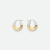 Bottega Veneta Joint Hoop Earrings>Women Earrings