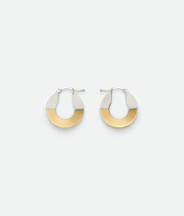 Bottega Veneta Joint Hoop Earrings>Women Earrings