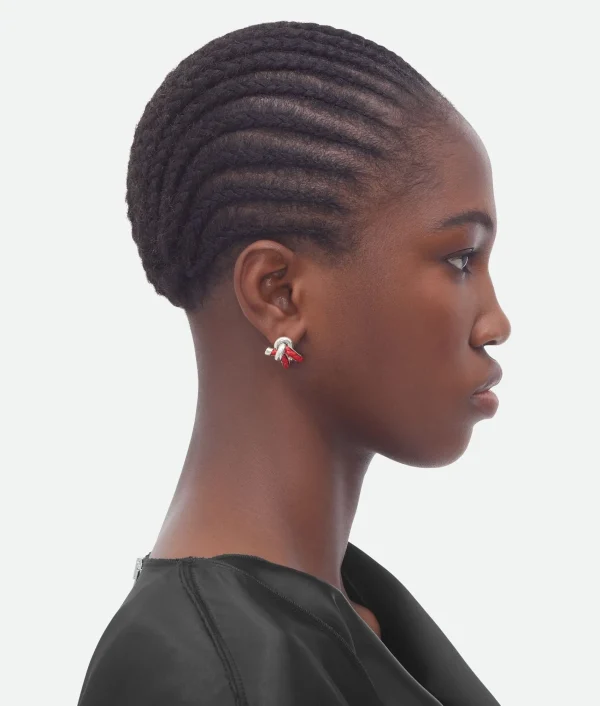 Bottega Veneta Knot Hoop Earrings>Women Earrings