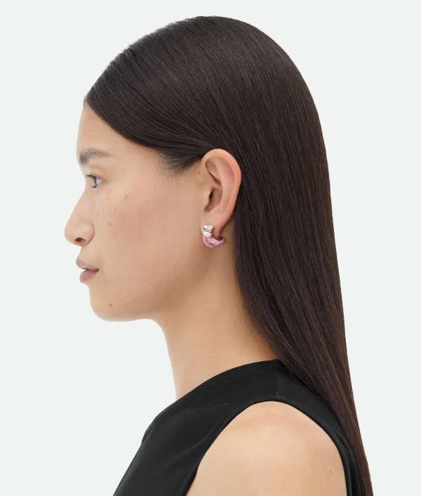 Bottega Veneta Knot Hoop Earrings>Women Earrings