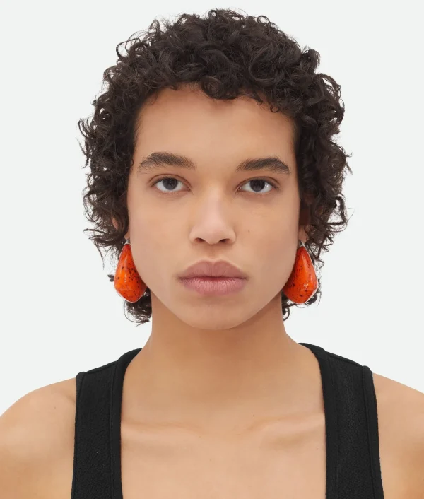 Bottega Veneta Large Fin Ceramic Earrings>Women Earrings