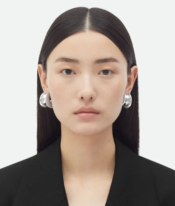 Bottega Veneta Large H Beam Earrings>Women Earrings