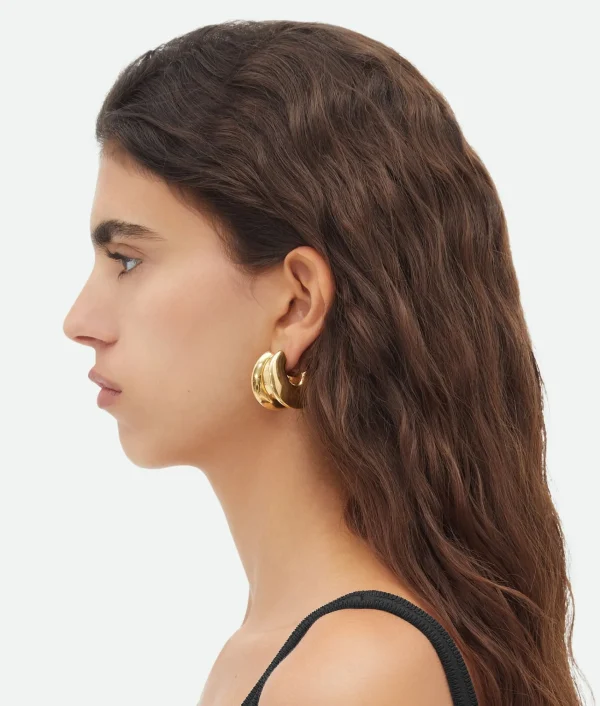 Bottega Veneta Large H Beam Earrings>Women Earrings